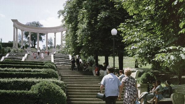 Каскадная лестница в Кисловодске. Архивное фото
