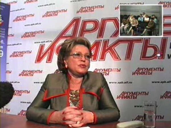 Видео пресс-конференция губернатора Санкт-Петербурга Валентины Матвиенко