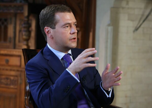 Президент РФ Д.Медведев дал интервью американскому телеканалу Си-Эн-Би-Си