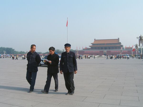 На площади Тяньаньмэнь