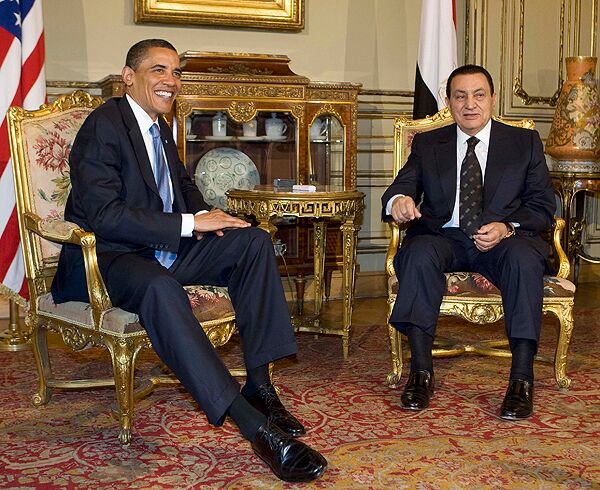Президенты США и Египта