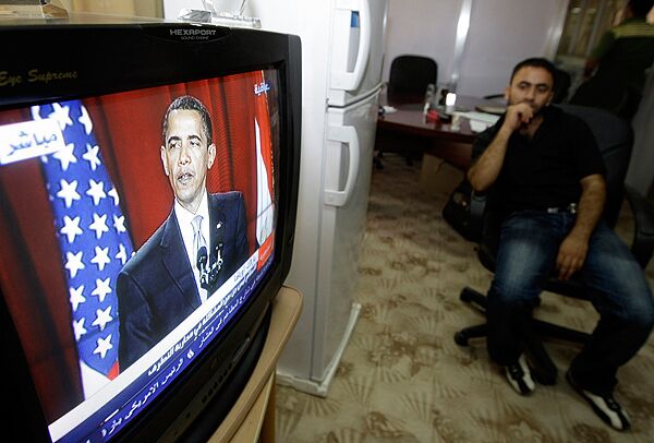Во время выступления Барака Обамы в Египете