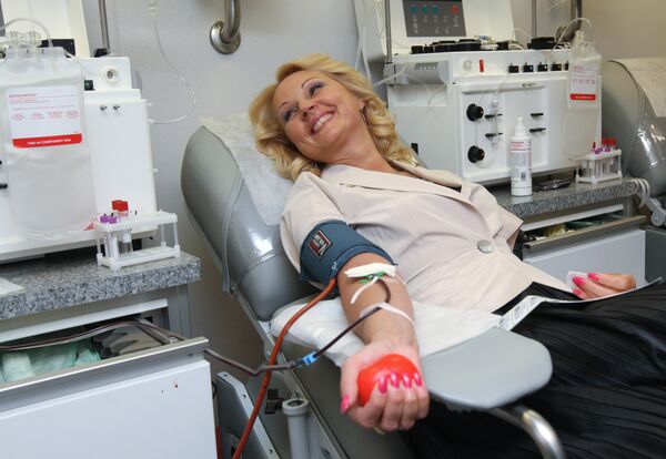 Татьяна Голикова поделилась кровью