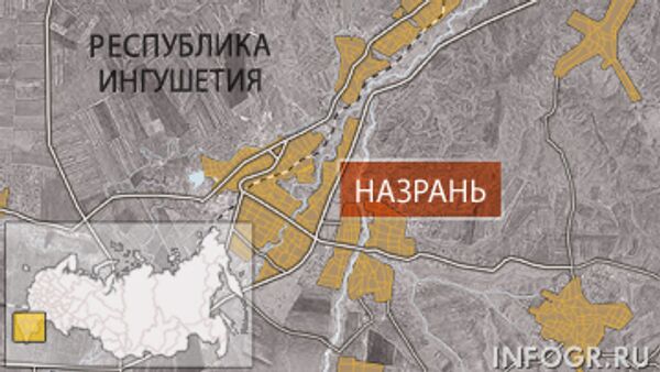 Карта Ингушетии. г. Назрань