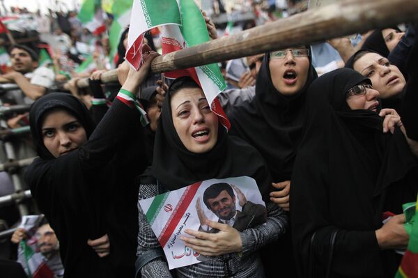 Сторонники президента Ирана Махмуда Ахмадинежада 