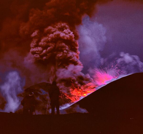 Извержение вулкана. Архив