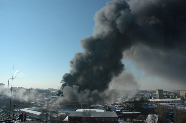 Склады с удобрениями горят в Крыму
