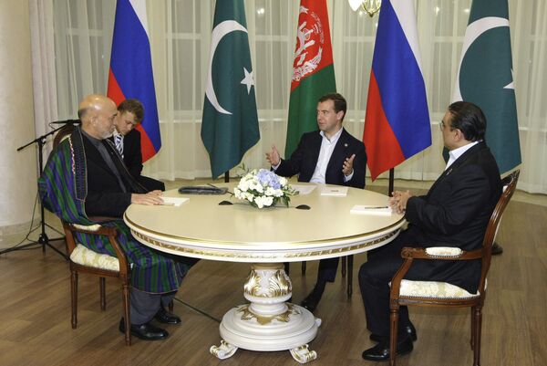 Трехсторонняя встреча президентов России, Афганистана и Пакистана 