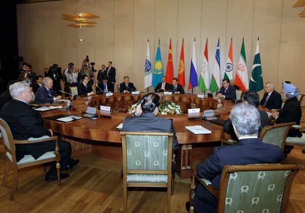 Заседание Совета глав государств-членов ШОС