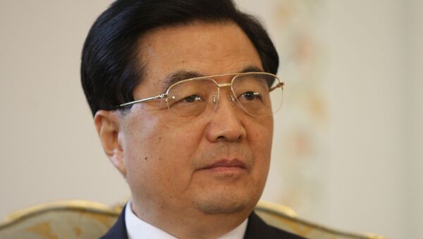 Председатель Китайской Народной Республики Ху Цзиньтао. Архив.