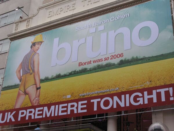 Премьера скандального фильма Бруно проходит в Лондоне