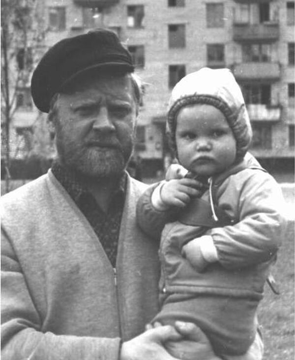Юрий Визбор с дочерью