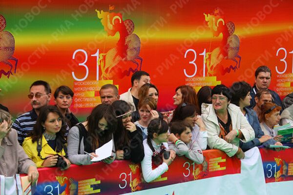 Журналисты и гости 31-ого Московского международного кинофестиваля