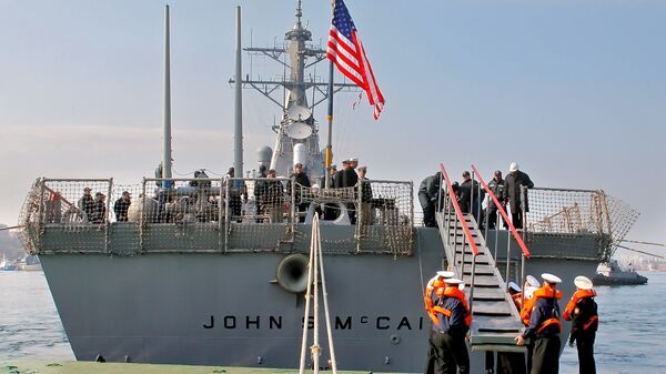 Американский эсминец Джон Маккейн. Архивное фото