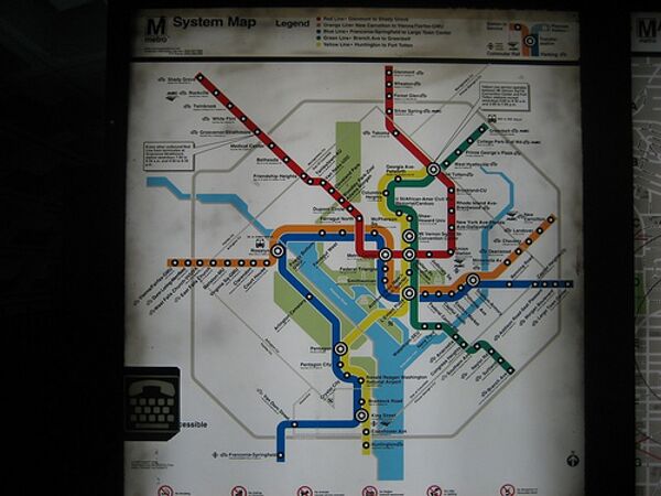 Карта метро Вашингтона