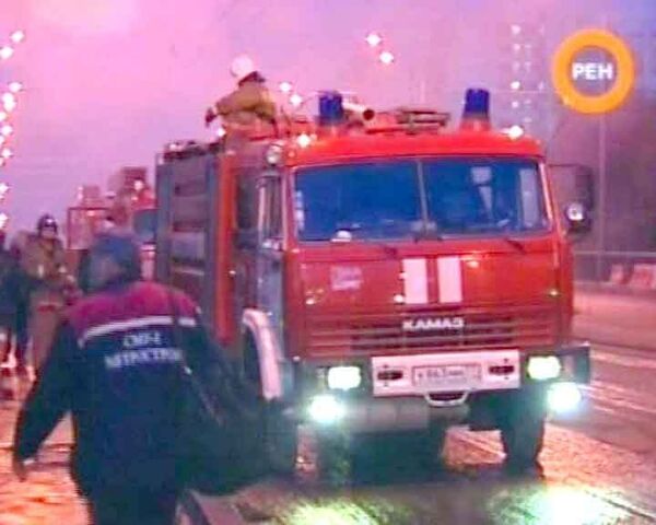 Пожар уничтожил общежитие метростроевцев в Москве