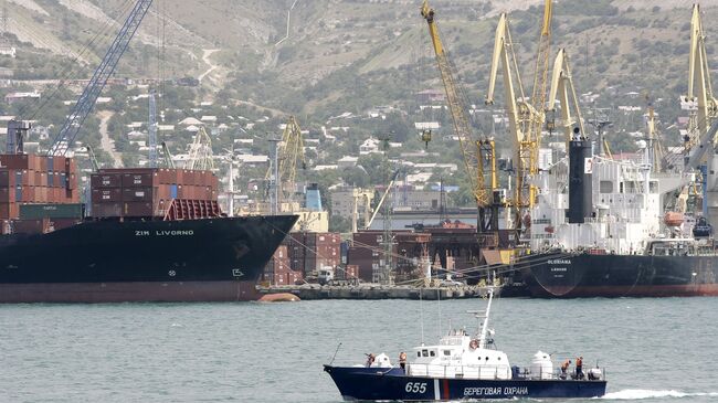 В морском порту Новороссийска. Архивное фото