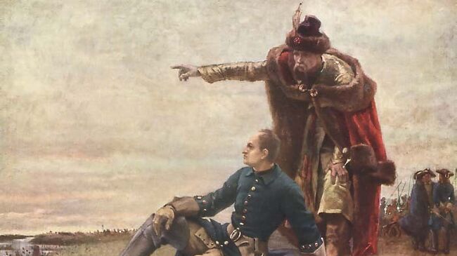 Карл XII и гетман Мазепа, картина шведского художника Густава Седерштрома