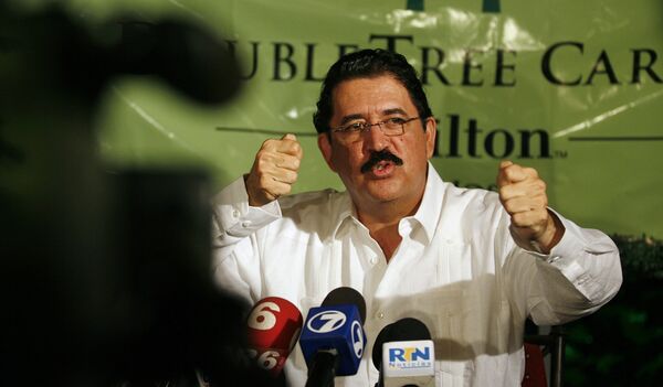 Свергнутый президент Гондураса Мануэль Селайя
