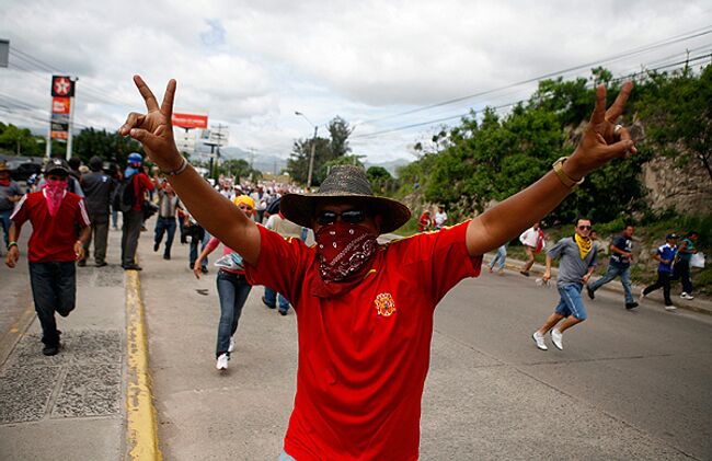Беспорядки на улицах Гондураса после свержения президента