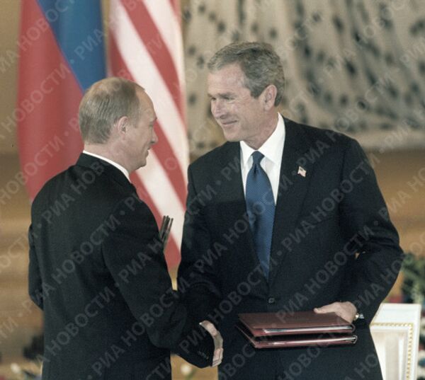 Визит Буша в Москву