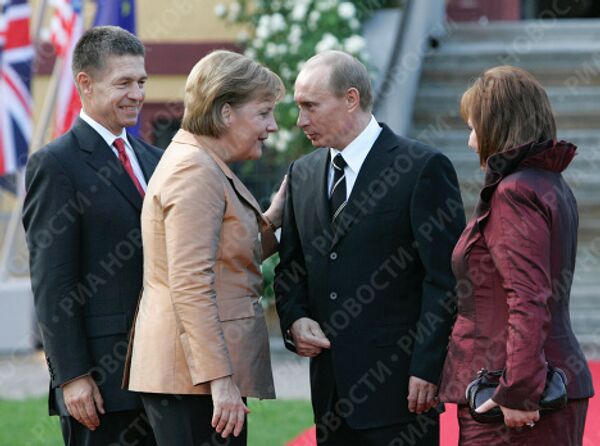 В.Путин на саммите большой восьмерки (G8)