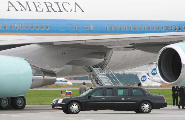Самолет президента США Барака Обамы в аэропорту Внуково-2