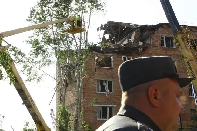 Взрыв в общежитии в Омске
