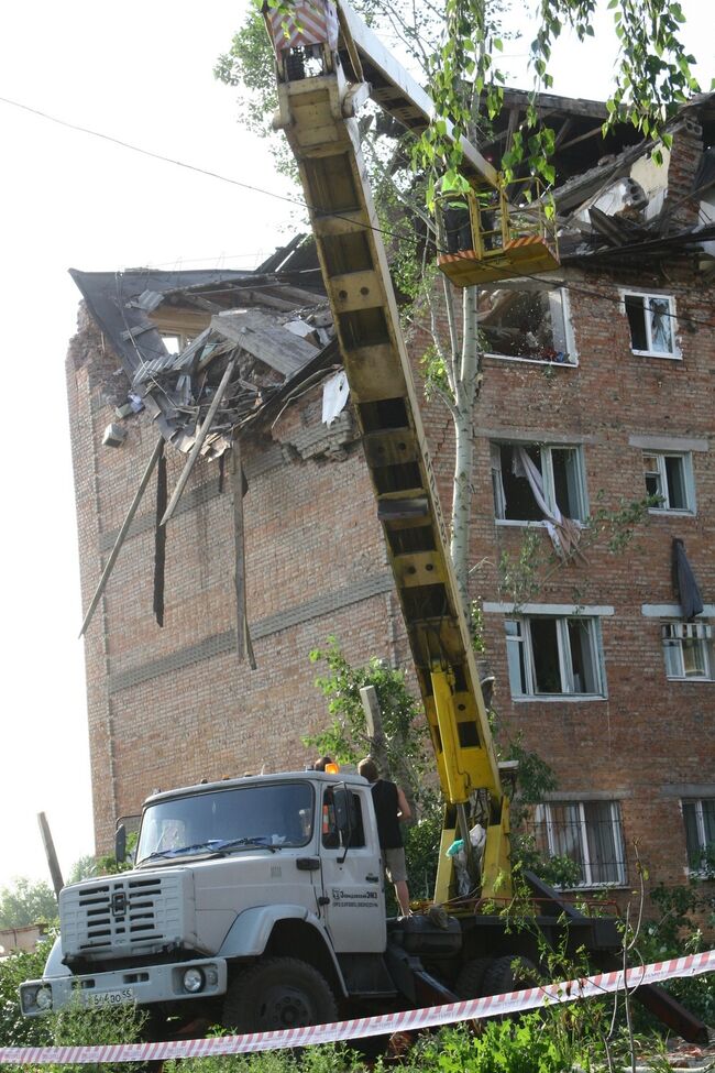 Взрыв в общежитии в Омске