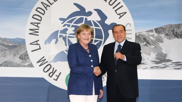 Сильвио Берлускони на саммите большой восьмерки-2009