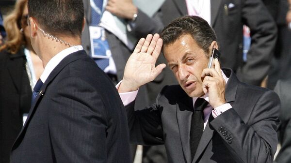 Президент Франции Николя Саркози на саммите G8 в Аквиле