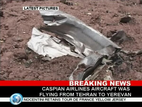 Крушение самолета в Иране