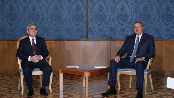 Встреча президентов Азербайджана и Армении. Архивное фото