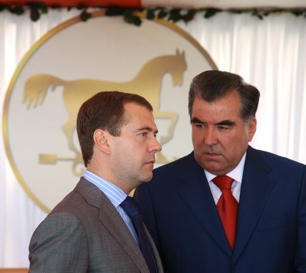 Лидеры РФ и Таджикистана обсудят сотрудничество двух стран