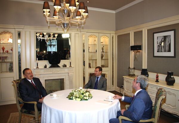 Встреча президентов России, Азербайджана и Армении