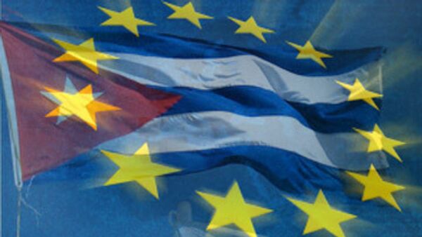 Флаг Кубы и ЕС