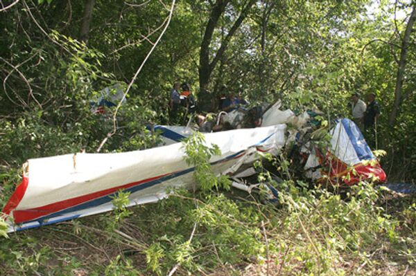 Самолет упал в Саратове