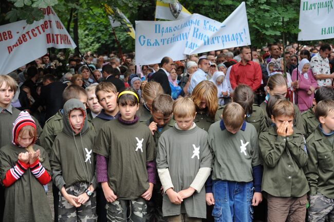 Встреча патриарха Московского и всея Руси Кирилла на Владимирской горке