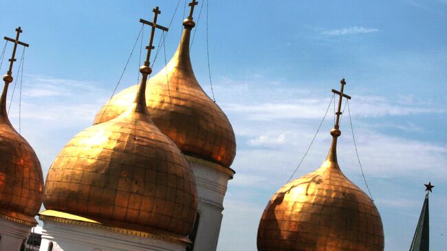 Купола православного собора. Архивное фото
