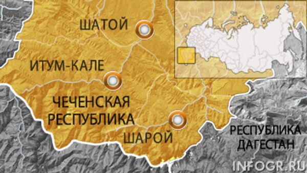 Чечня. Карта