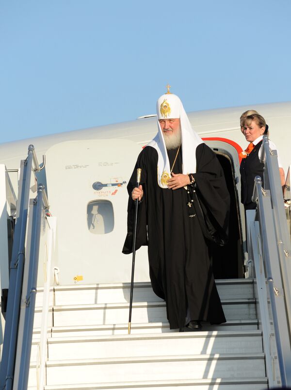 Патриарх Кирилл прилетел в город атомщиков Саров