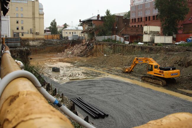 Обрушение стены жилого дома в Екатеринбурге