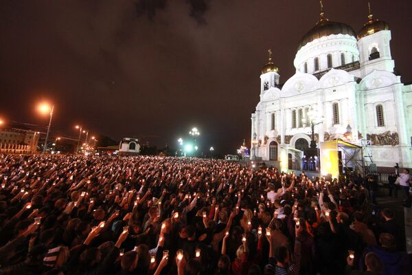Акция Свеча памяти прошла в Москве