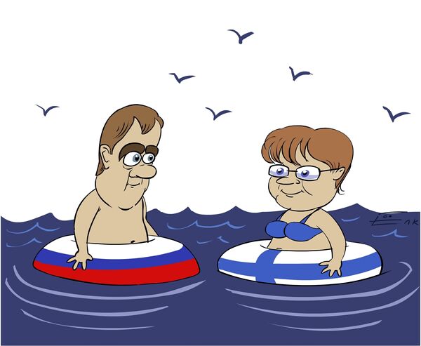 Халонен пригласила Медведева искупаться в море