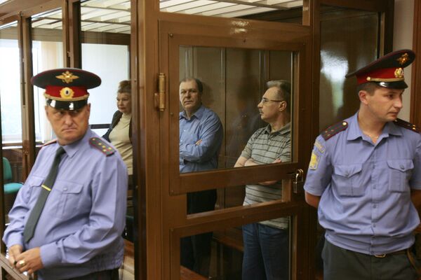 Андрей Таранов и Галина Быкова в Мосгорсуде во время оглашения приговора