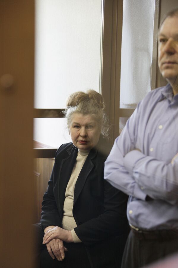 Андрей Таранов и Галина Быкова в Мосгорсуде во время оглашения приговора