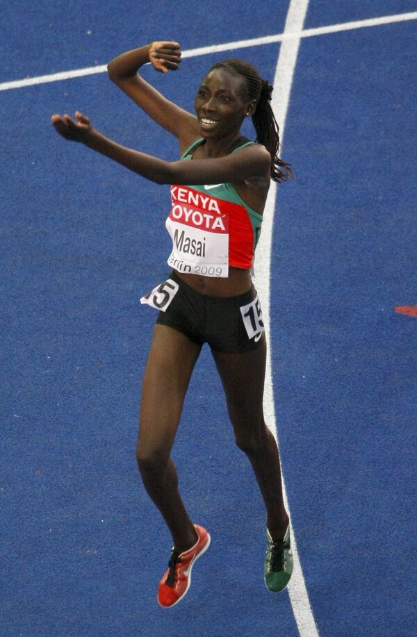 Кенийская спортсменка Линет Масаи
