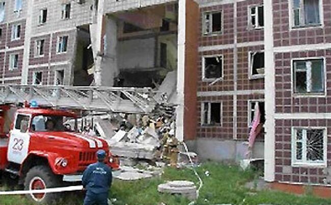 Ликвидация последствий взрыва газовой трубы в жилом доме г. Амурска Хабаровского края