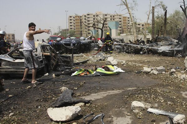 В Багдаде перед зданием МИД взорвался заминированный автомобиль