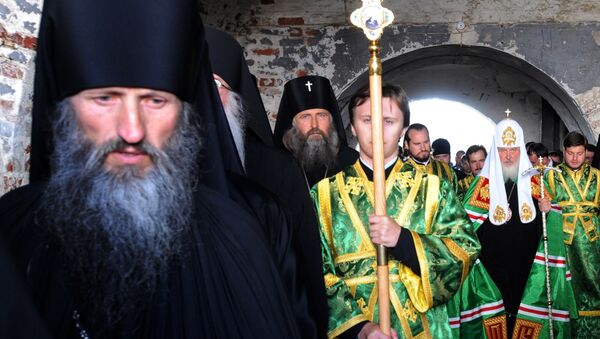 Патриарх Московский и Всея Руси Кирилл совершил богослужение в Спасо-Преображенском монастыре